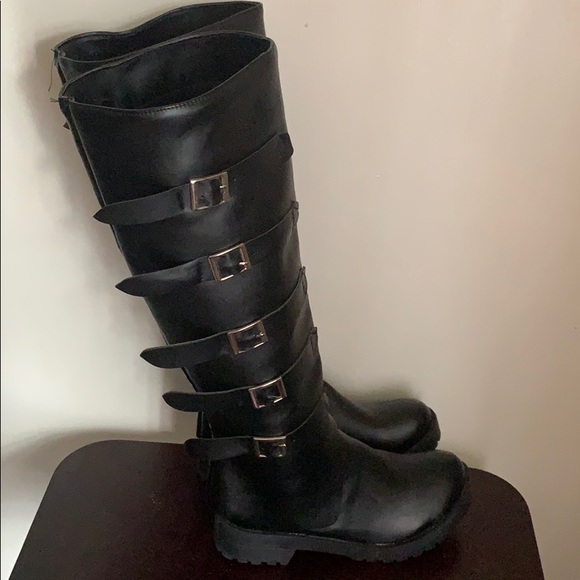 Thick Fashion Knight Boots - Picture 2 of 6